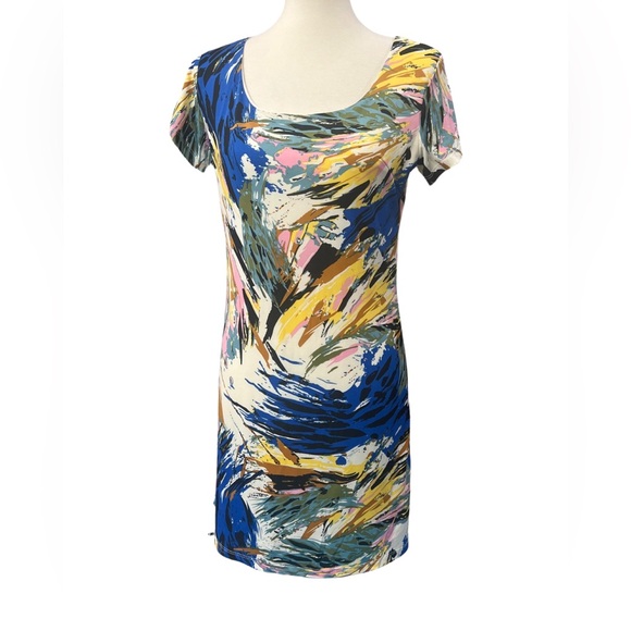 🛍️4/$20🛍️ Adore Apparel colorful brushstroke shift dress small perfect condition - Picture 4 of 9